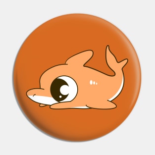 Orange Baby Shark Pin