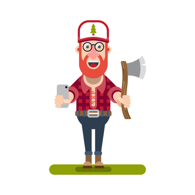 Lumber-hipster Vector Art by msharris22