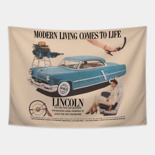 ATOMIC AGE CAR AD Tapestry