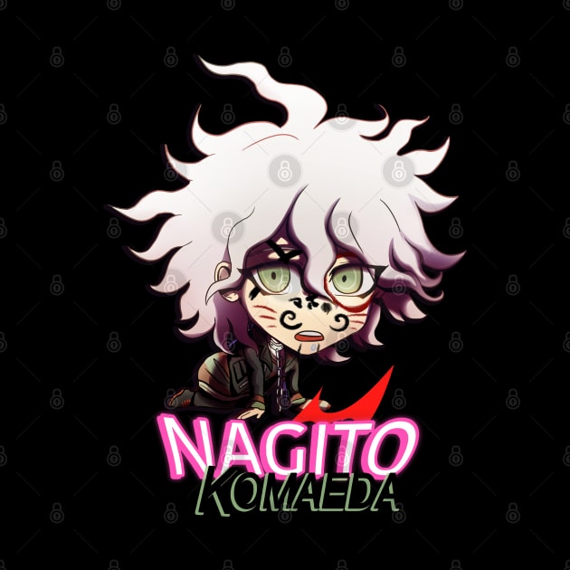 DANGAN RONPA! Chibi Marked Komaeda by Angsty-angst