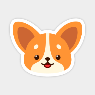 Cute corgi face Magnet