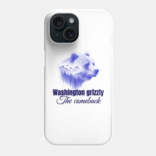 Minimalist Grizzly - Renaissance in Washington Phone Case