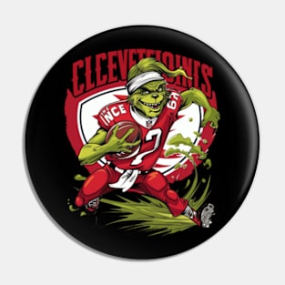 The Grinch Vs Cleveland Indians Logo: Emblematic Face-Off Pin