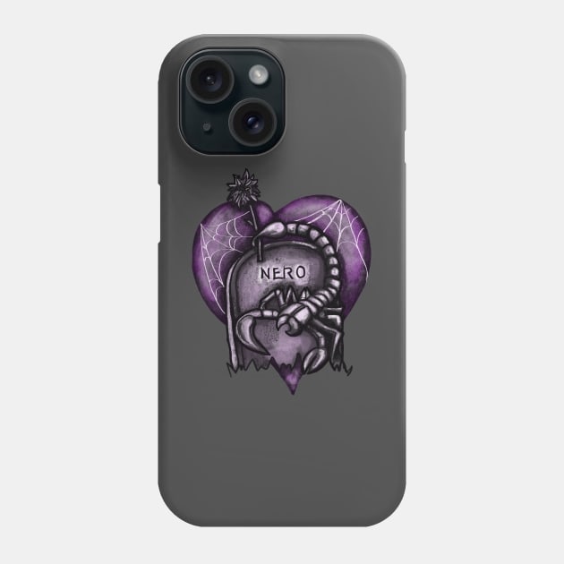 Wednesday Addams Inspired Nero Tribute Phone Case by Kraken Sky X TEEPUBLIC