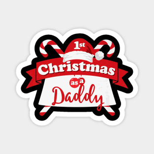 1st Christmas Daddy Fathers Day Magnet