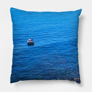 Summer Sea Boat Sailing Pillow