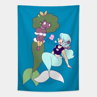 Mermaids and Jellyfish Tapestry