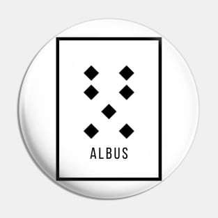 Albus Geomantic Figure Pin