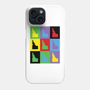 Idaho Pop Art State Outline Pattern Phone Case