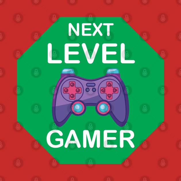 Next Level Gamer with Joystick design for kids Childs and Video  Gamer by ArtoBagsPlus