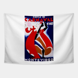 Montevideo - Vintage Travel Poster Tapestry