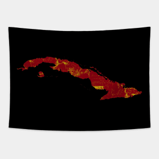 Map of Cuba Tapestry