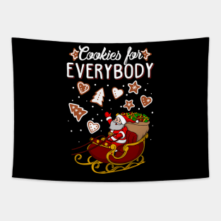 Cookies For Everybody Christmas Ugly Sweater Tapestry