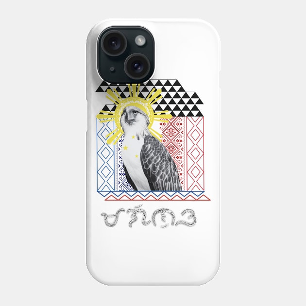 Philippine Eagle / Baybayin word Maginoo (Gentleman) Phone Case by Pirma Pinas