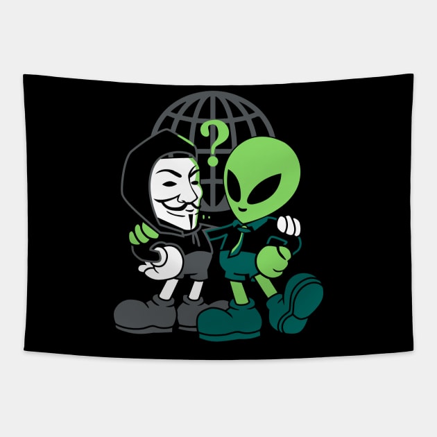 Secret Friend Tapestry by sant2