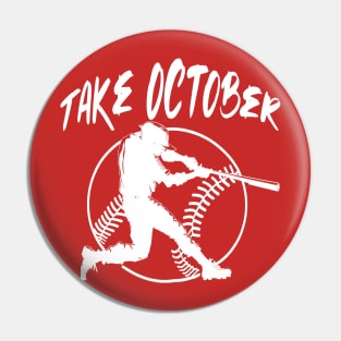 Take October  | October RED Pin