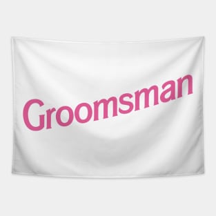 Groomsman Barbie logo Tapestry