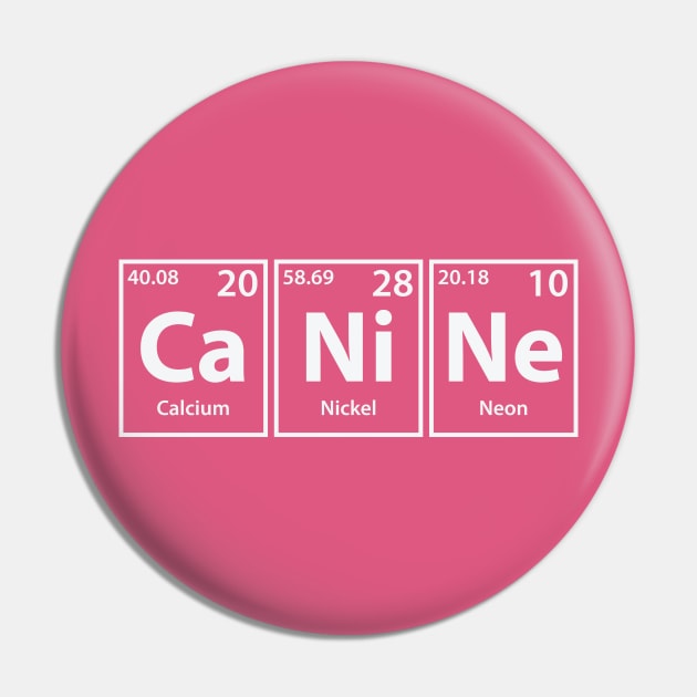 Canine (Ca-Ni-Ne) Periodic Elements Spelling Pin by cerebrands