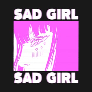 Sad Anime Girl T-Shirt