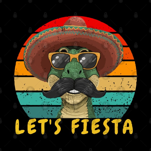 Let's Fiesta Mexican wearing Dino Trex wearing sunglasses Cinco De Mayo  Boys by MetAliStor ⭐⭐⭐⭐⭐