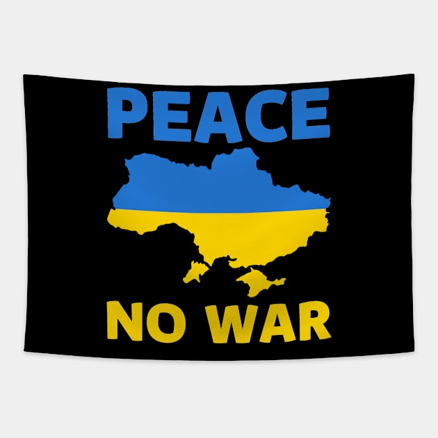 Ukraine Peace No War Tapestry by Cute Tees Kawaii