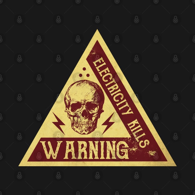 Warning Vintage Sign by CTShirts