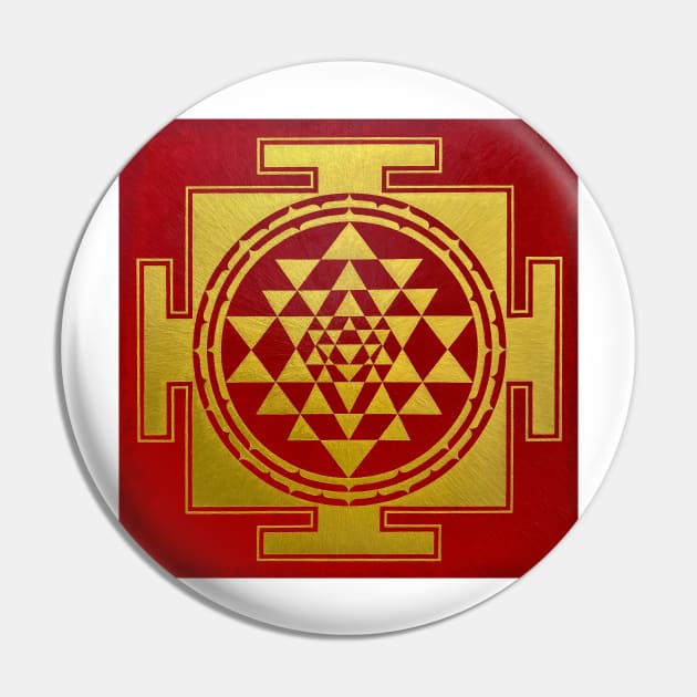 SHRI YANTRA RED Pin by wernerszendi