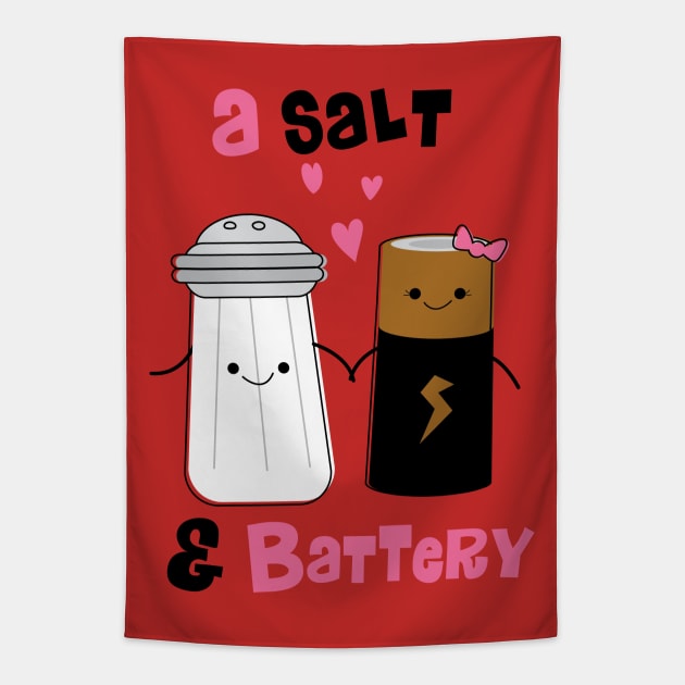 A Salt and Battery Tapestry by toddgoldmanart