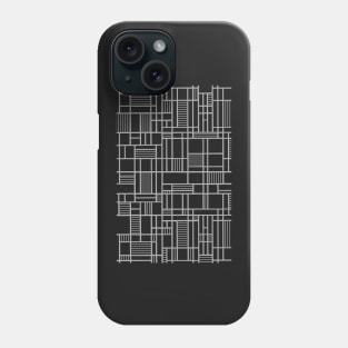 Map Lines Silver Phone Case