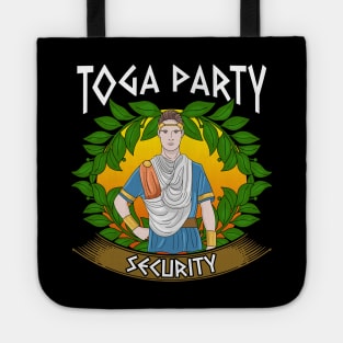 Toga Party Security Guard Funny Fraternity Party Tote