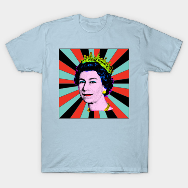 Discover Retro Queen Elizabeth II Her Royal Highness Queen of England - Yas Queen - T-Shirt
