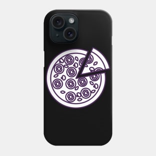 White Whole Pizza Icon Phone Case