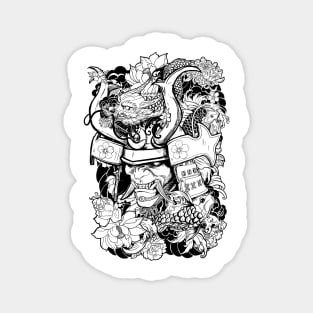 Oni Tattoo Magnet