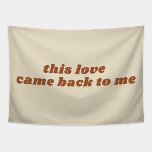 This love lyric merch Tapestry