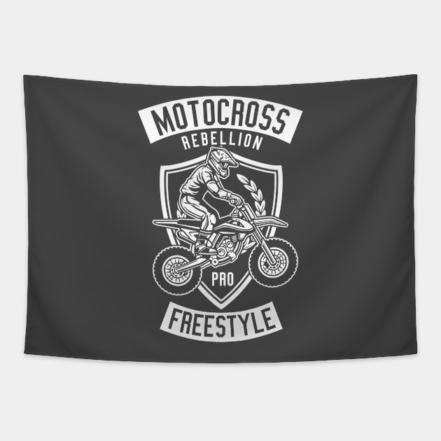 Motocross Rebellion Tapestry by Z1