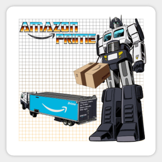 AMAZON PRIME (Optimus) Transformers Truck - Transformers - Sticker