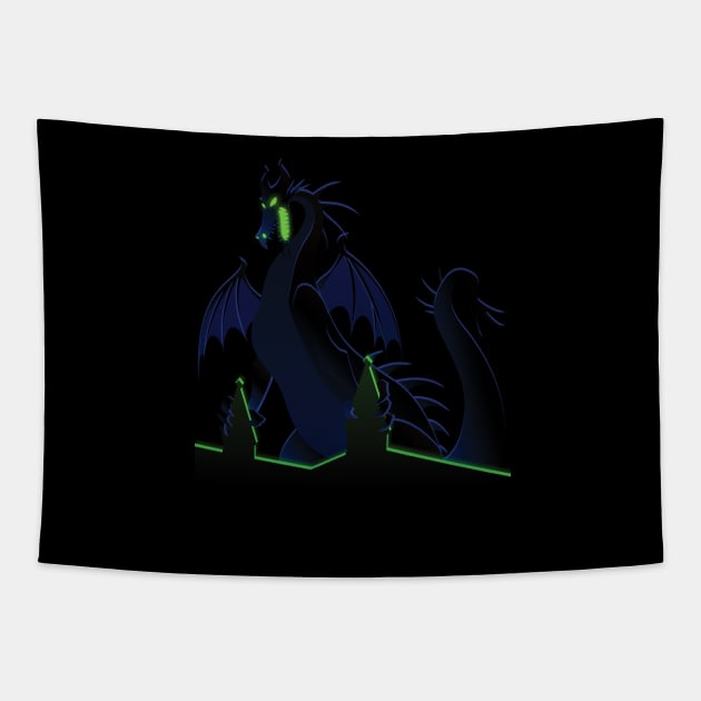 Rage of Maleficent Tapestry by AmyMinori