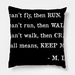 Martin Luther King Quote Freedom Protest MLK Gift Pillow