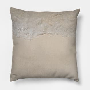 Mediterranean waves - abstract nature photography editing Pillow