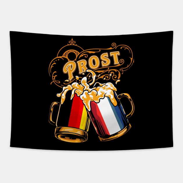 Oktoberfest Wiesn Prost Deutschland - the Netherlands Tshirt Tapestry by TonTomDesignz