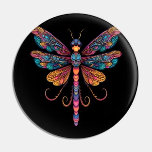 Dragonfly Smiling Pin