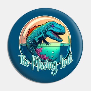 The Missing Link | Funny T-Rex Darwin Evolution Hybrid Animal Pin