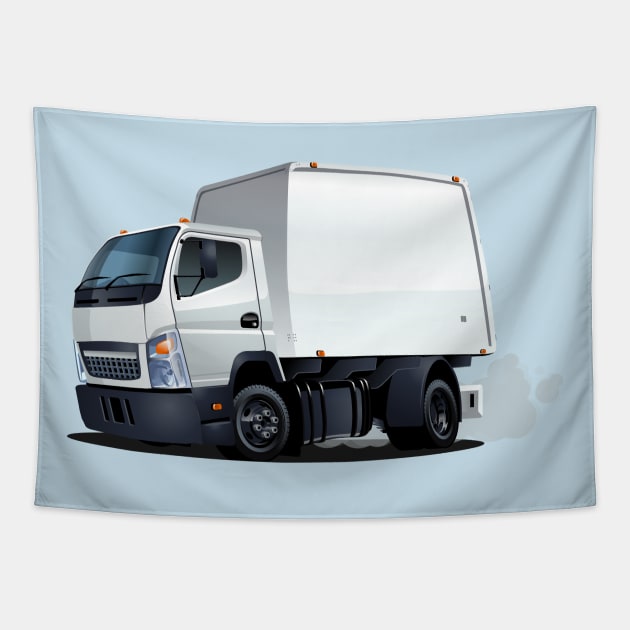 Cartoon truck Tapestry by Mechanik