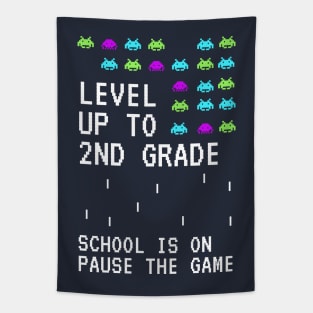 Level up to second Grade back to School kids Clothing Tapestry