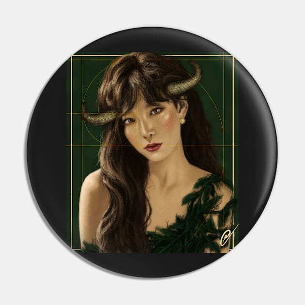 Taeyeon - Taurus painting Pin by dangerbeforeyou