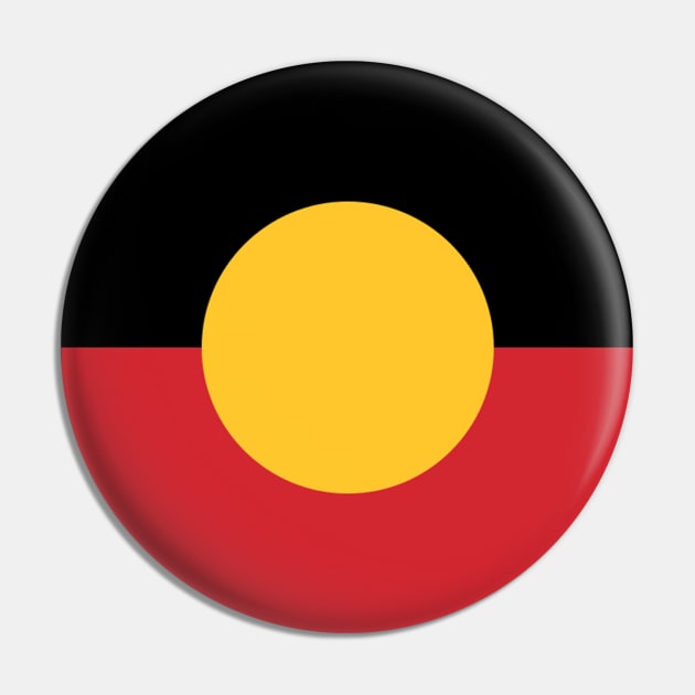 The Australian Aboriginal Flag #6 Pin by SalahBlt