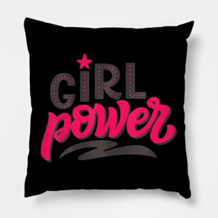 Girls Strong Womens Day March Womens Girls Power Pillow