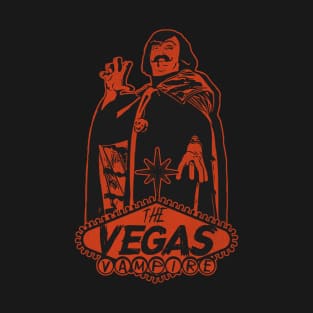 The Vegas Vampire 60s Horror Movie Host T-Shirt