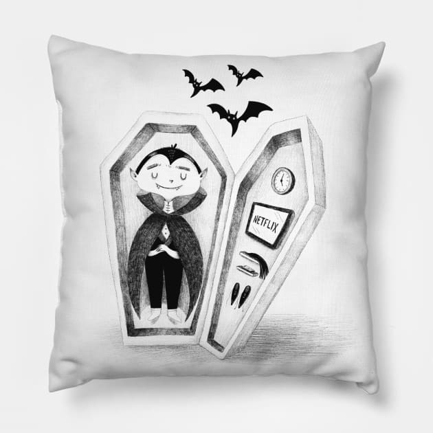 Sweet Dreams Pillow by Gummy Illustrations