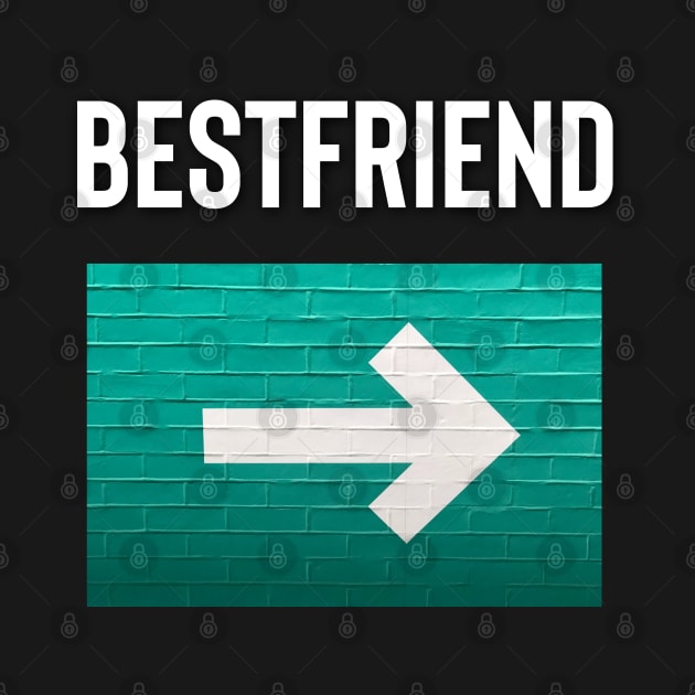 Bestfriend Arrow Pointing To The Left, Friendship. by docferds